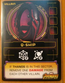  Ÿ뽺 ¡:  ǴƼ  - Q- θ ī Thanos Rising: Avengers Infinity War – Q-Ship Promo Card