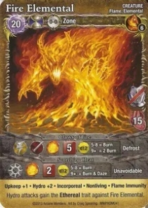   : ȭ  θ ī Mage Wars: Fire Elemental Promo Card