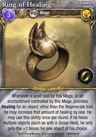   : ġ  θ ī Mage Wars: Ring of Healing Promo Card