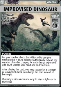  нδ 庥ó ī :  г - " " θ ī Pathfinder Adventure Card Game: Wrath of the Righteous – "Improvised Dinosaur" Promo Card